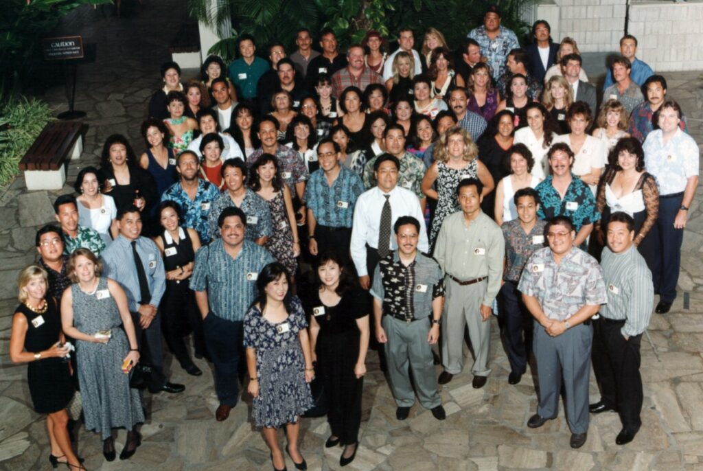 20th year reunion class photo