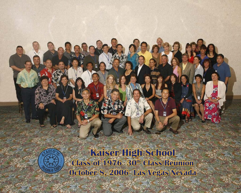 30th reunion class photo Las Vegas