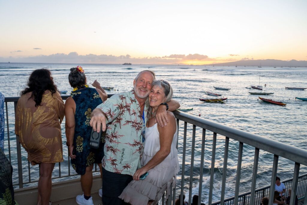 JeffJ and Claudia at sunset