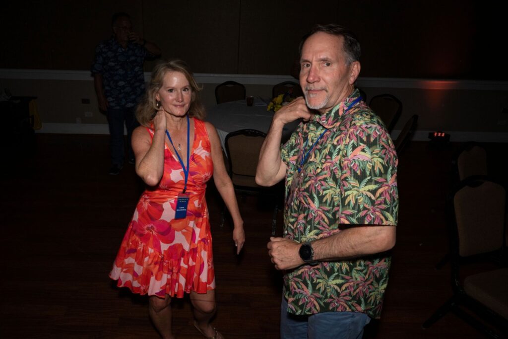 Laura and Chris dancing